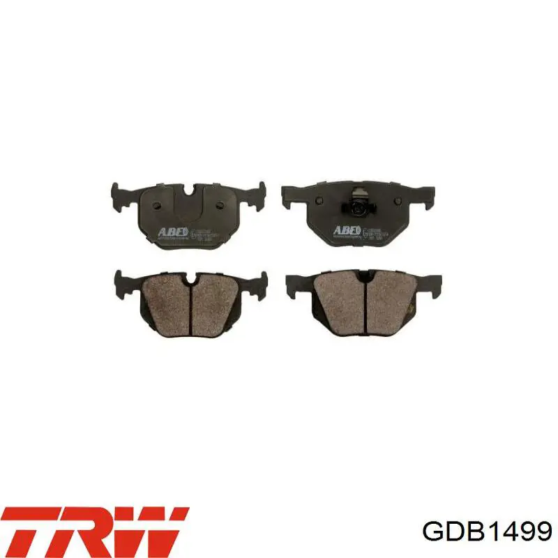 GDB1499 TRW колодки тормозные задние дисковые