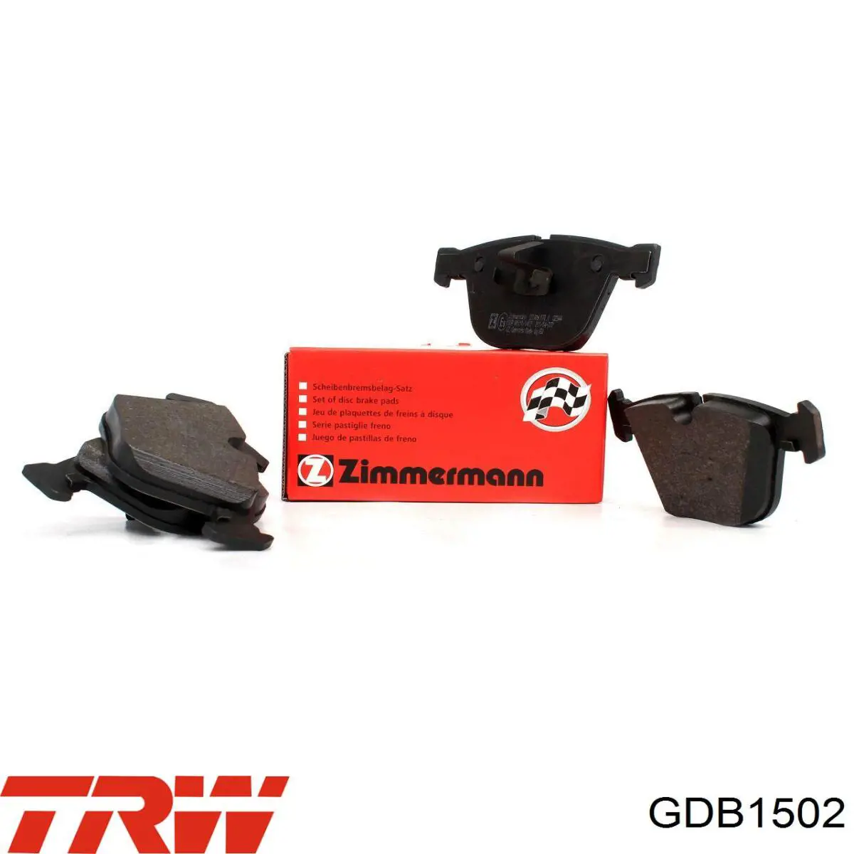 Задние тормозные колодки GDB1502 TRW