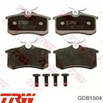Задние тормозные колодки GDB1504 TRW