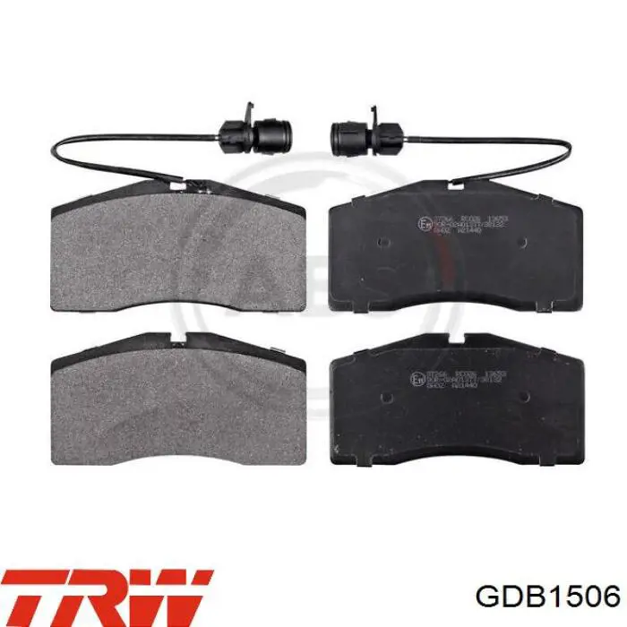 Купить GDB1506 TRW Колодки тормозные
