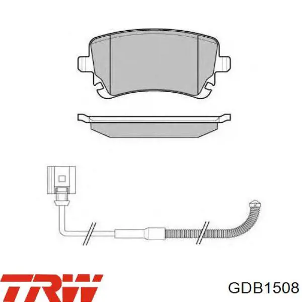 Задние дисковые колодки TRW GDB1508