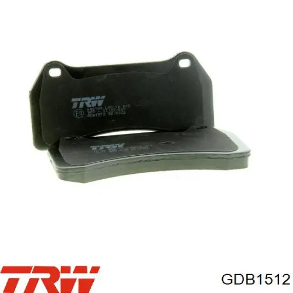 GDB1512 TRW колодки тормозные передние дисковые