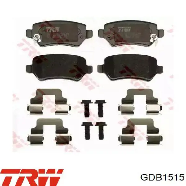 Задние тормозные колодки GDB1515 TRW