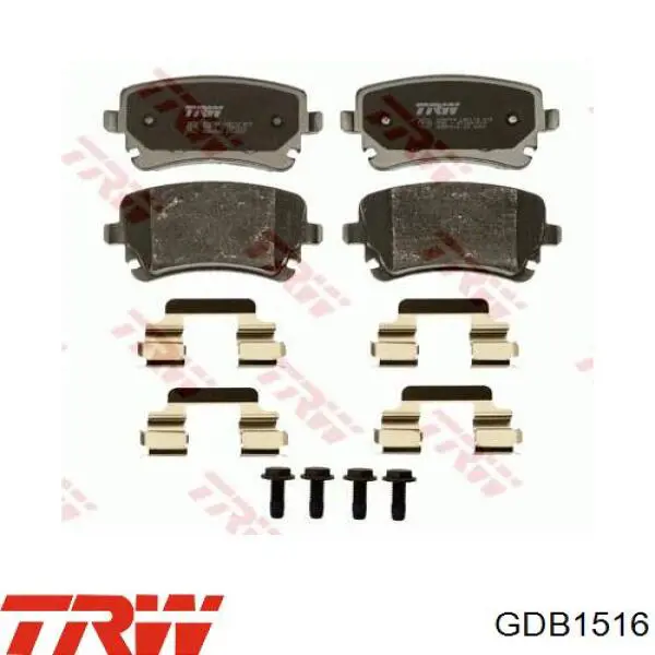 Задние дисковые колодки TRW GDB1516