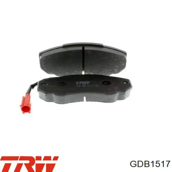 GDB1517 TRW колодки тормозные передние дисковые