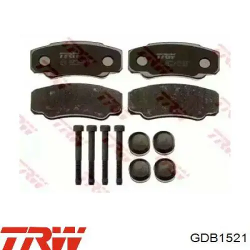 Задние тормозные колодки GDB1521 TRW