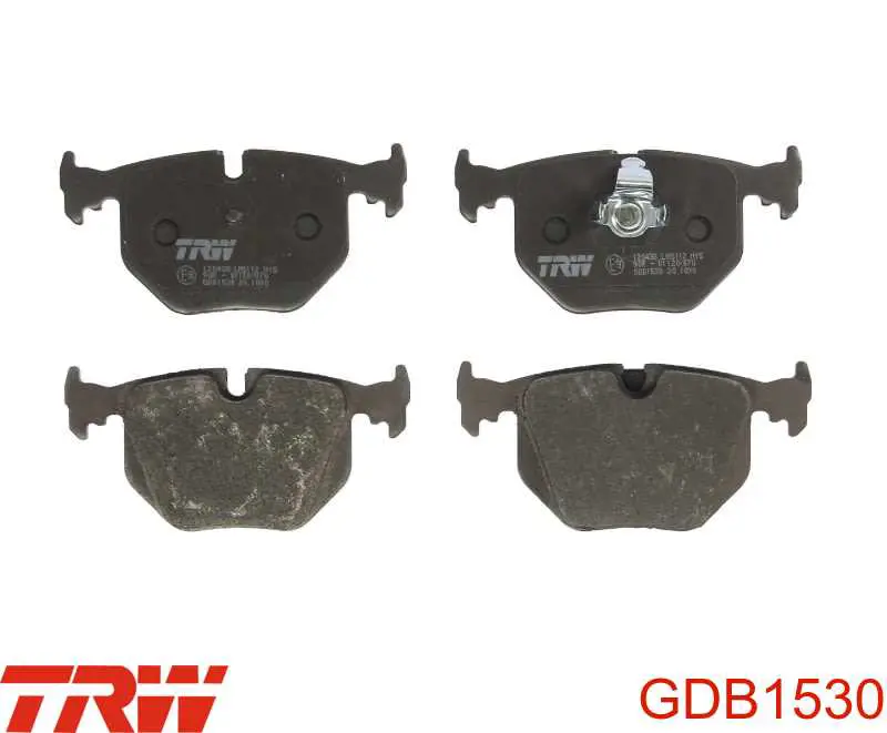 Купить GDB1530 TRW Колодки тормозные задние, дисковые
