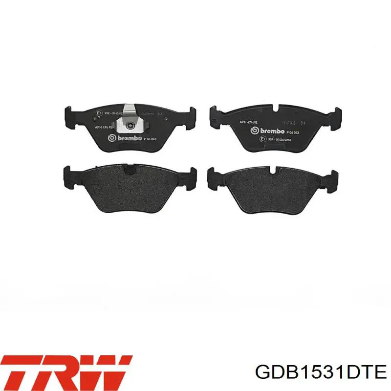 Купить GDB1531DTE TRW Колодки тормозные