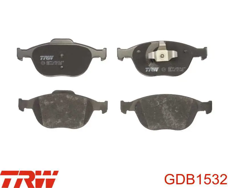 GDB1532 TRW колодки тормозные передние дисковые
