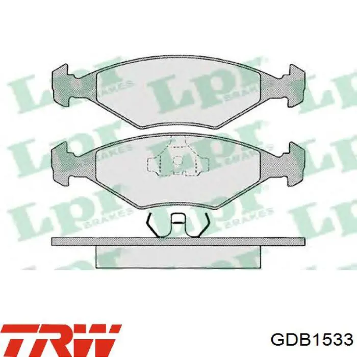 Передние тормозные колодки GDB1533 TRW
