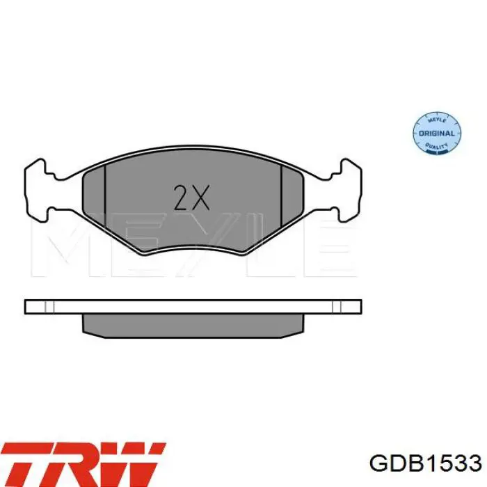 Тормозные колодки TRW GDB1533