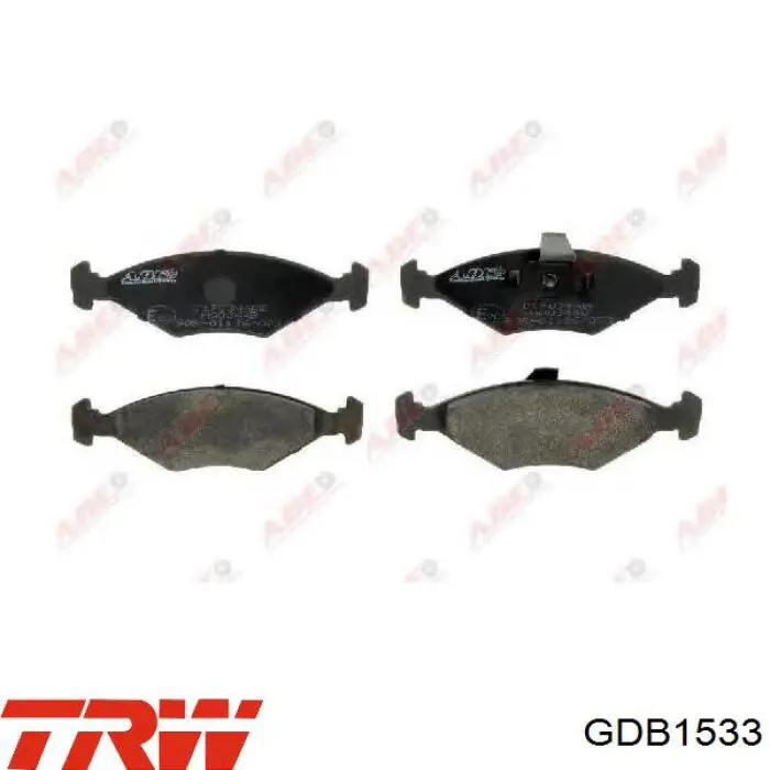 GDB1533 TRW колодки тормозные передние дисковые