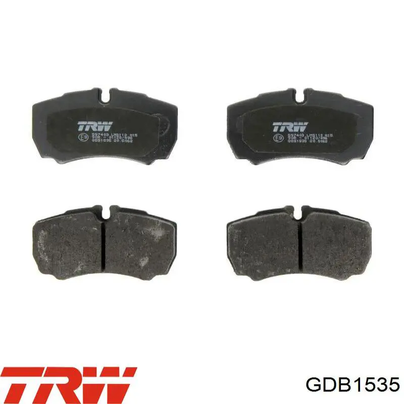 Купить GDB1535 TRW Колодки тормозные задние, дисковые