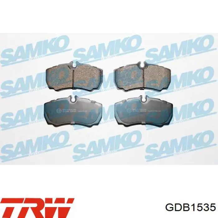 Задние тормозные колодки GDB1535 TRW