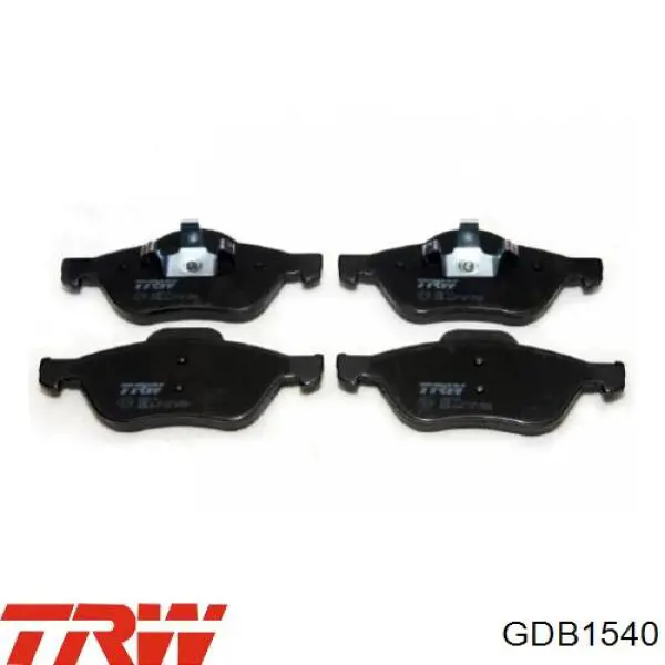 Купить GDB1540 TRW Колодки тормозные