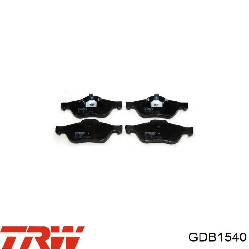 Передние тормозные колодки GDB1540 TRW