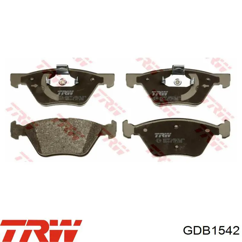 Передние тормозные колодки GDB1542 TRW