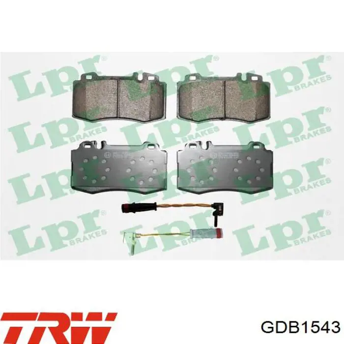 Купить GDB1543 TRW Колодки тормозные