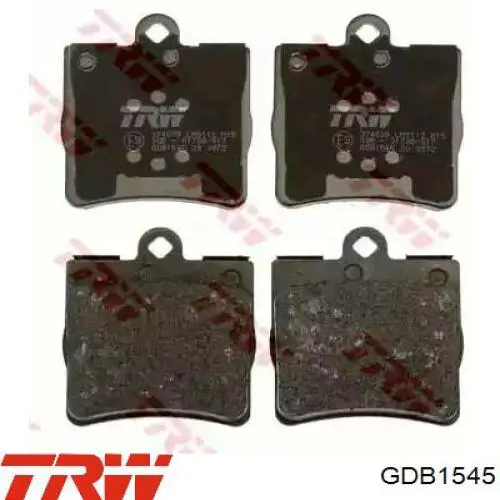 GDB1545 TRW колодки тормозные задние дисковые