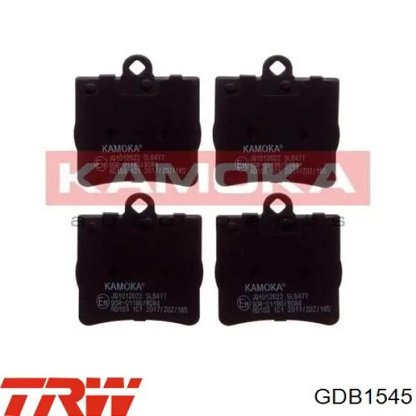 Задние тормозные колодки GDB1545 TRW