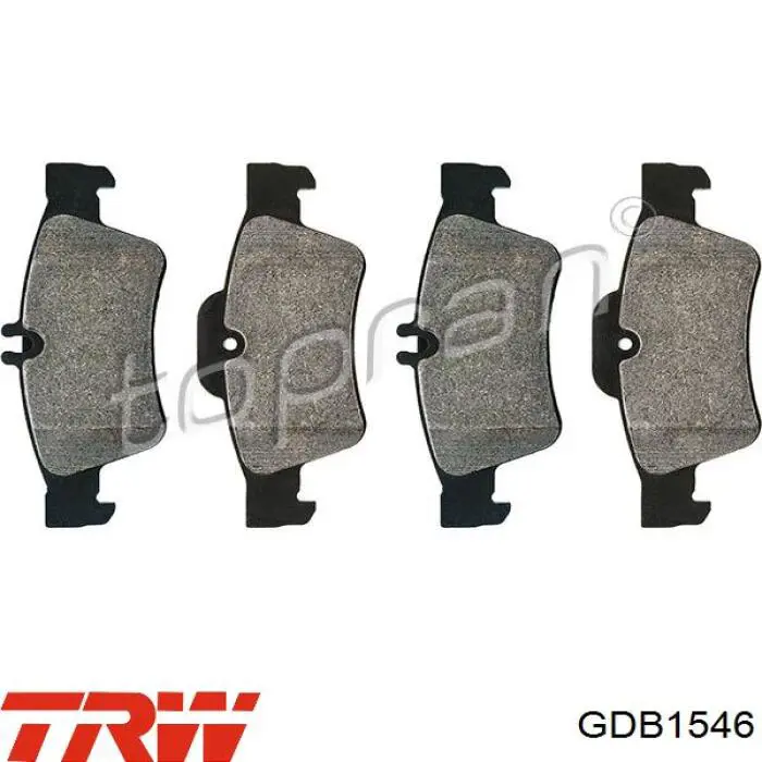 Купить GDB1546 TRW Колодки тормозные задние, дисковые