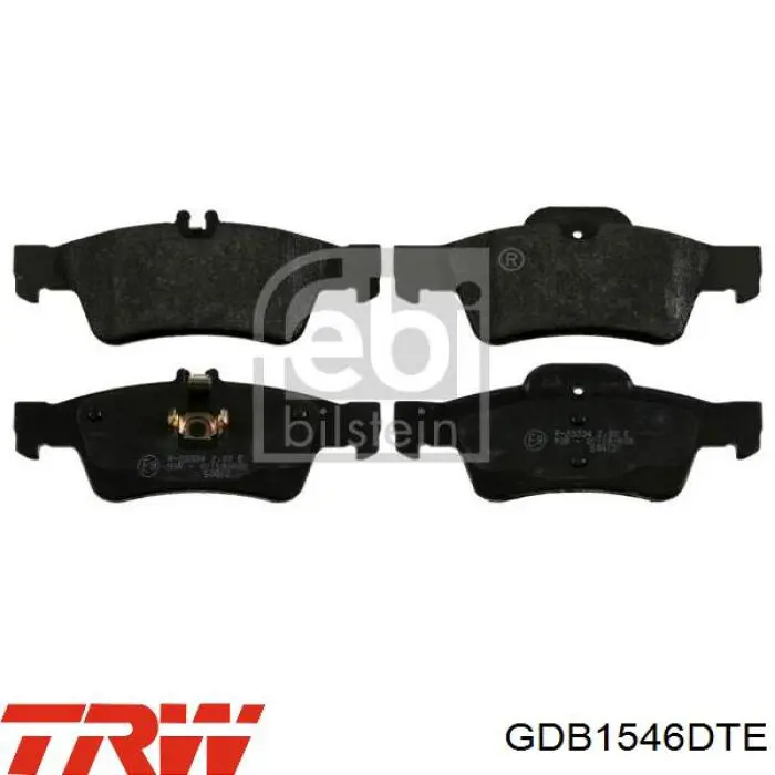 Купить GDB1546DTE TRW Колодки тормозные задние, дисковые