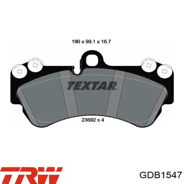 Тормозные колодки TRW GDB1547