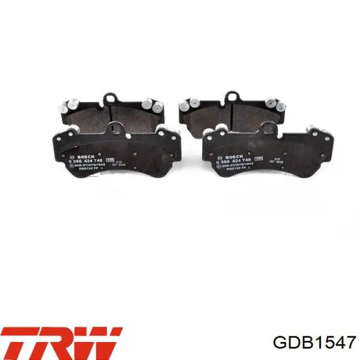 Передние тормозные колодки GDB1547 TRW