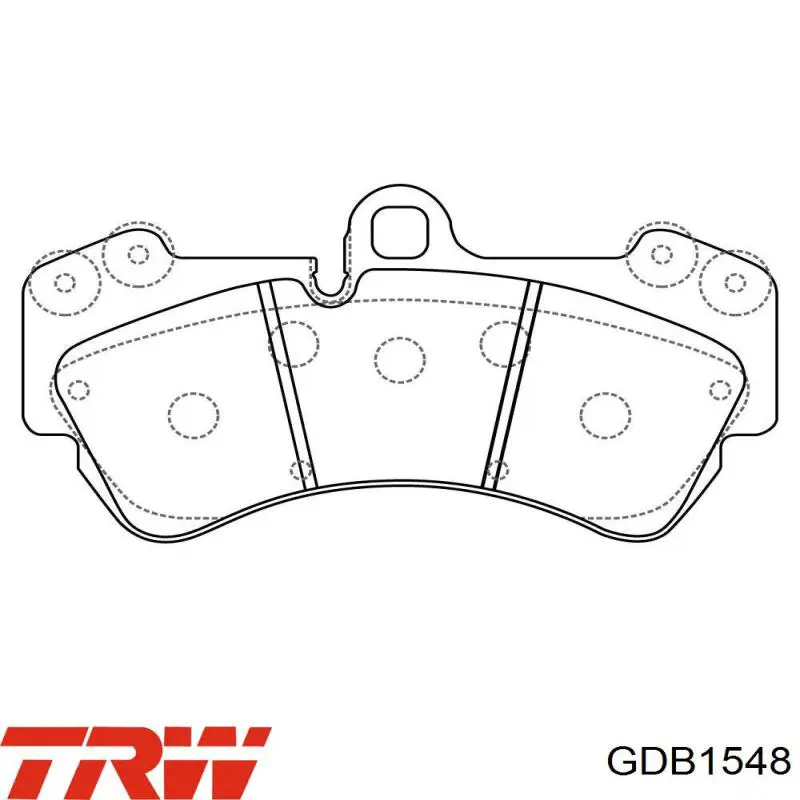 Колодки TRW GDB1548 цена, от 70.69 USD
