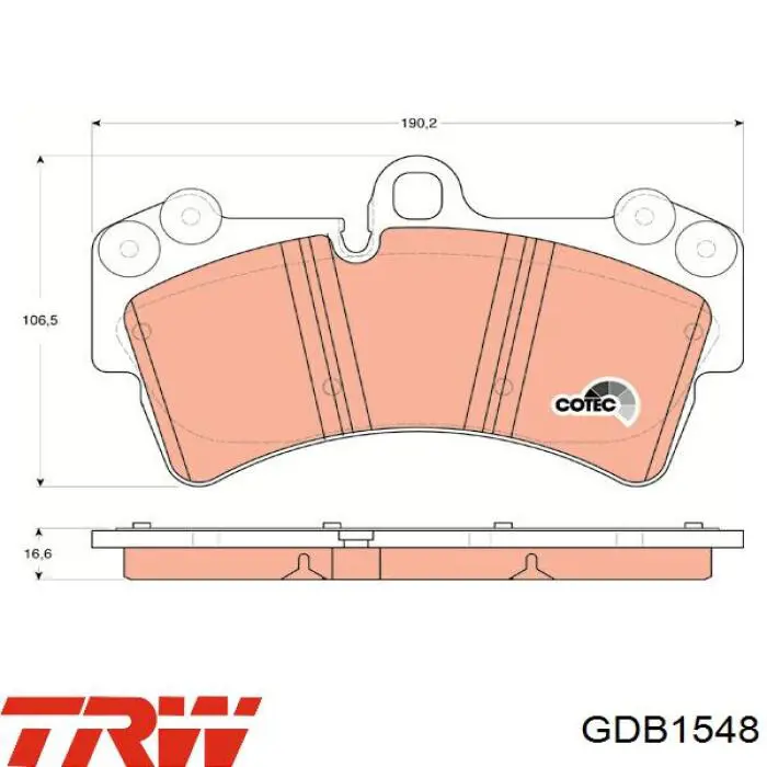 Тормозные колодки TRW GDB1548