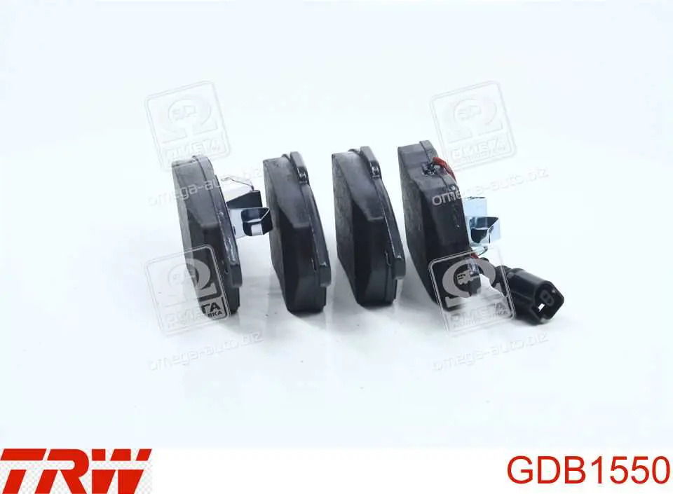 GDB1550 TRW колодки тормозные передние дисковые