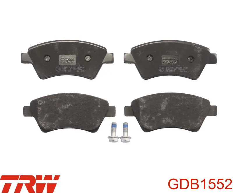 Купить GDB1552 TRW Колодки тормозные