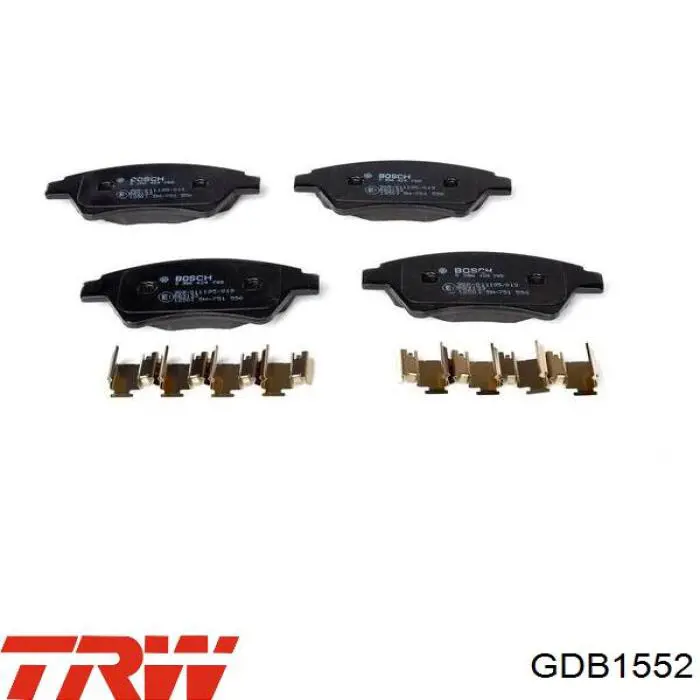 GDB1552 TRW Колодки передние
