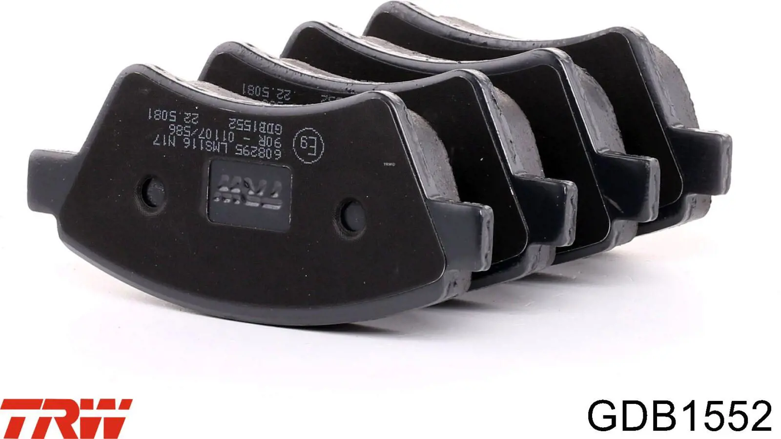 Купить GDB1552 TRW Колодки тормозные