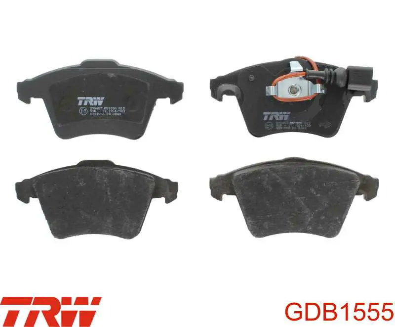 Колодки тормозные передние дисковые TRW GDB1555