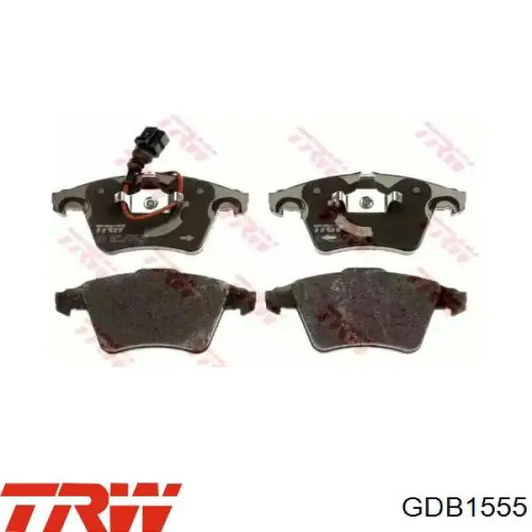 Передние тормозные колодки GDB1555 TRW