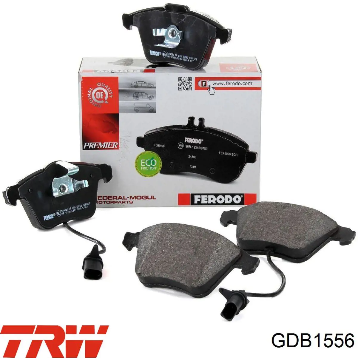 Передние тормозные колодки GDB1556 TRW