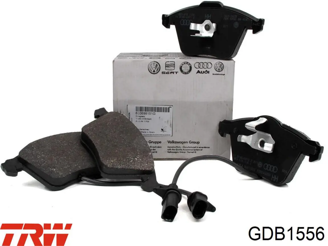 GDB1556 TRW Колодки передние