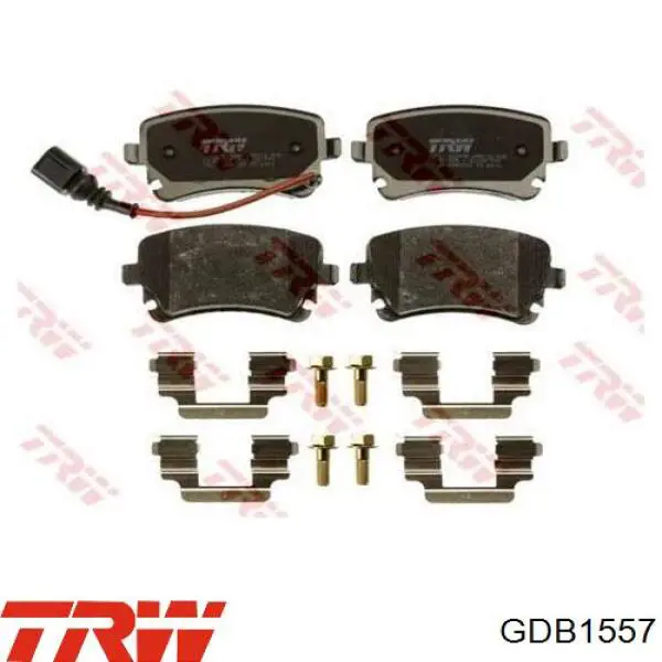 Купить GDB1557 TRW Колодки тормозные задние, дисковые