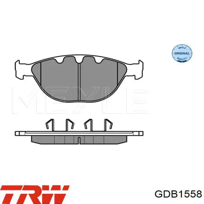 Купить GDB1558 TRW Колодки тормозные