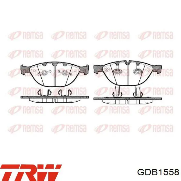 Передние тормозные колодки GDB1558 TRW