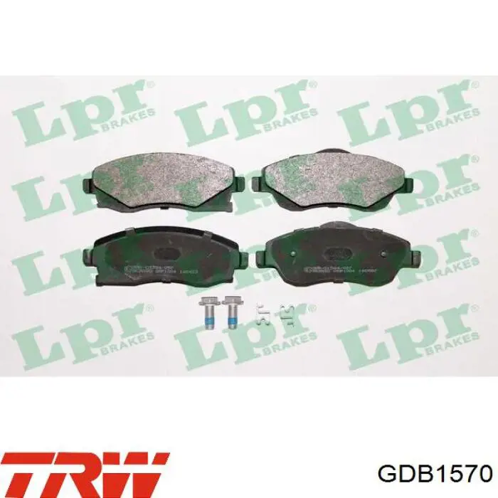 Купить GDB1570 TRW Колодки тормозные