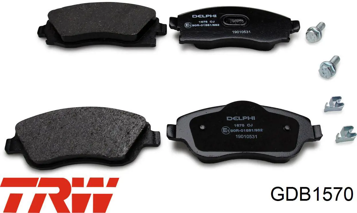 Передние тормозные колодки GDB1570 TRW
