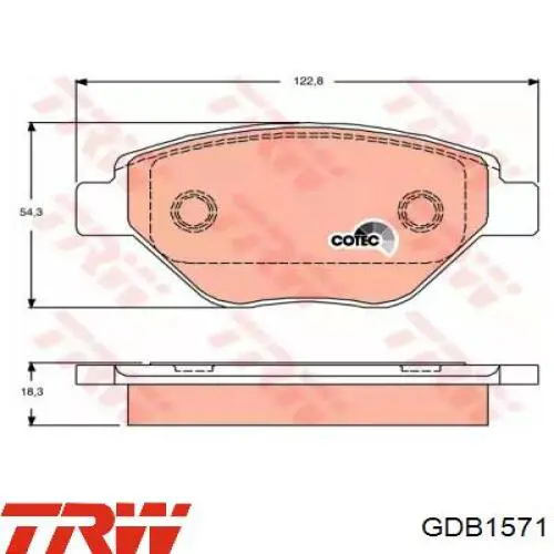 Передние тормозные колодки 7701207673 Renault (RVI)