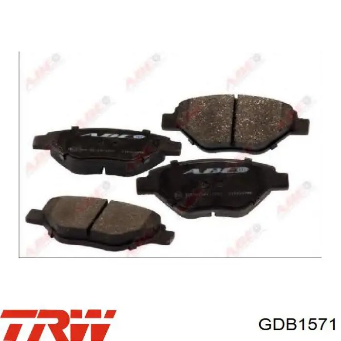GDB1571 TRW колодки тормозные передние дисковые