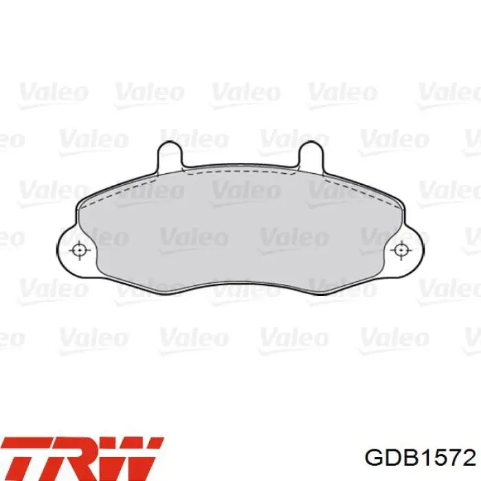 Передние тормозные колодки GDB1572 TRW