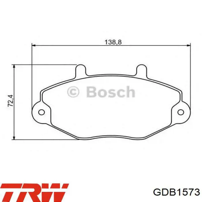 Тормозные колодки TRW GDB1573