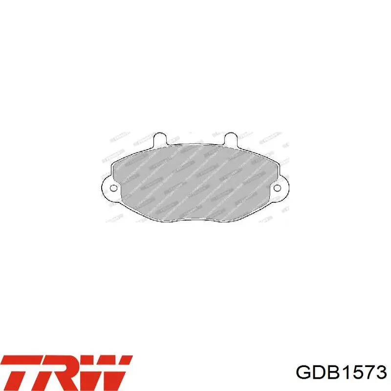 Купить GDB1573 TRW Колодки тормозные