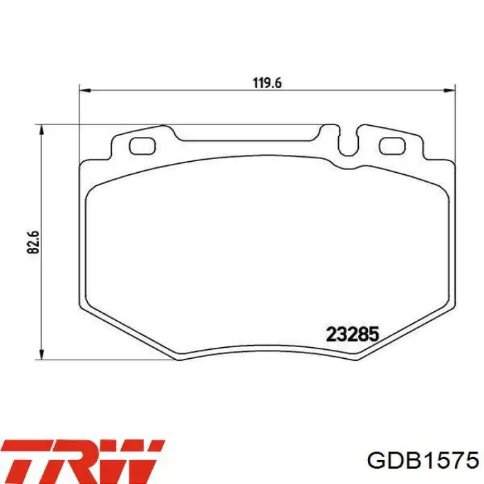 Колодки TRW GDB1575 цена, от 41.90 USD
