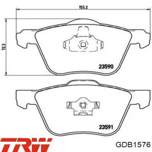 Тормозные колодки TRW GDB1576
